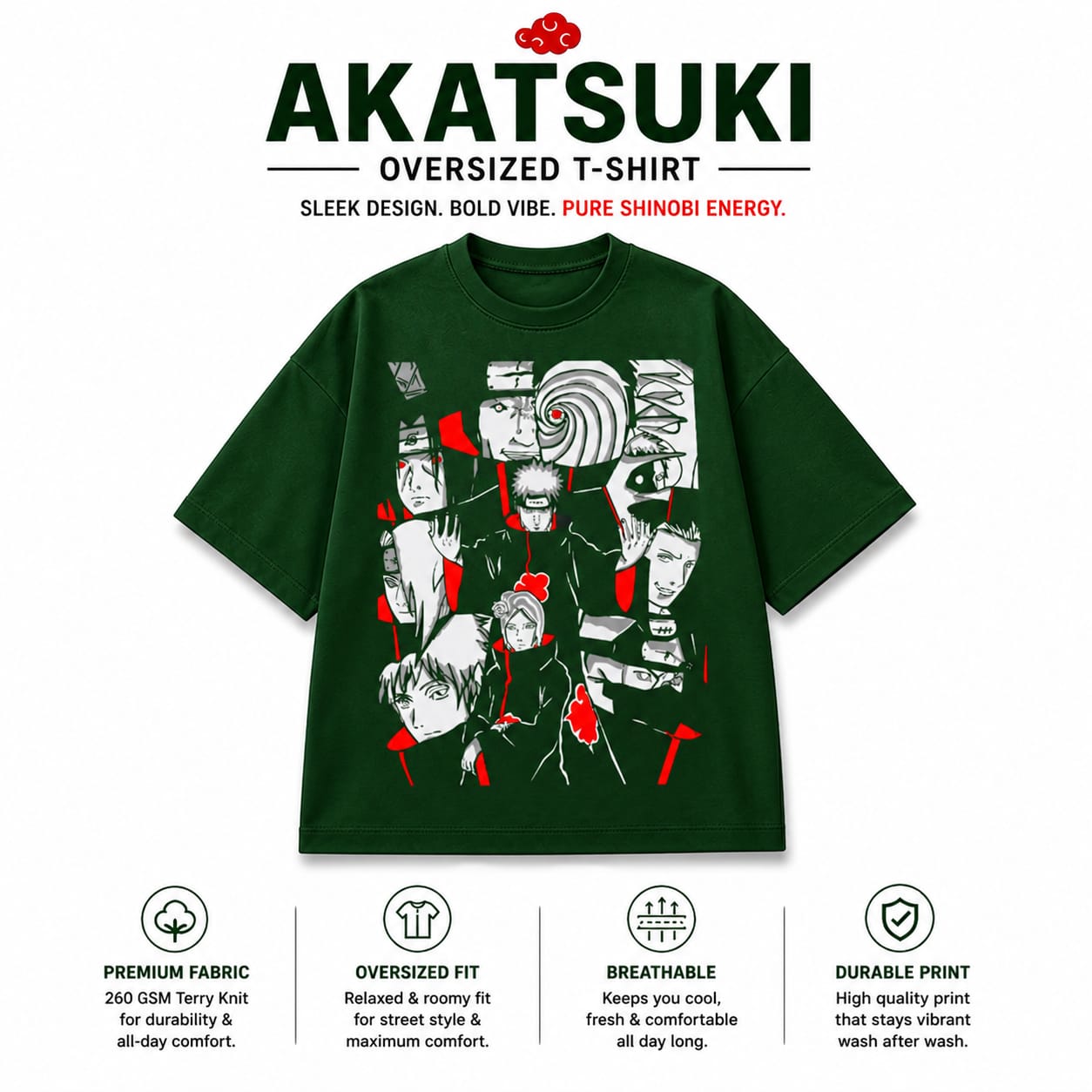 DRIFTSOUL Limitless Series Oversized Tee | 260 GSM Premium