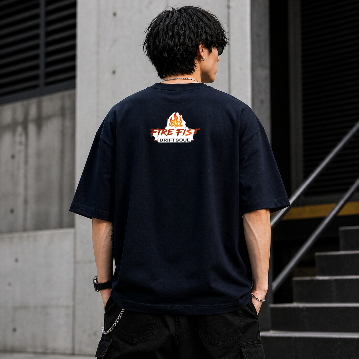 DRIFTSOUL Fire Fist Ace Oversized T-Shirt – 260 GSM Heavyweight Anime Streetwear